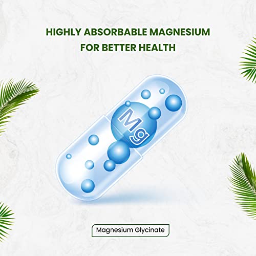 Himalayan Organics Highly Absorbable Magnesium Glycinate | Support Overall Nerve And Muscle Health - 120 Vegetable Capsules