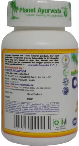 Planet Ayurveda Curcumin Capsules - 60 Capsules, Pack of 1