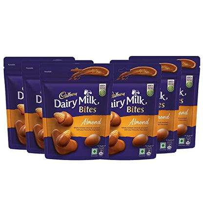 Cadbury Dairy Milk Bites- Almonds, 40g - Pack of 6