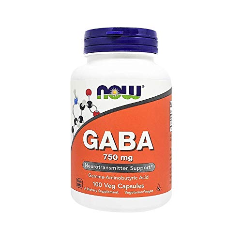 NOW GABA 500 MG with Vitamin B-6 - 100 Capsules