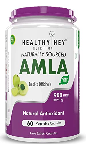 HealthyHey Nutrition Amla Extract - Natural Vitamin C - 60 Veg. Capsules