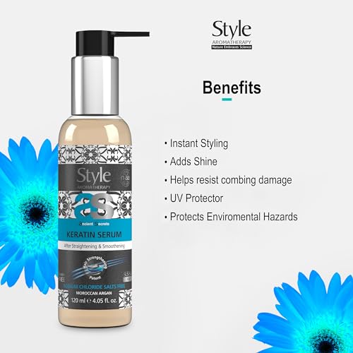 Style Aromatherapy Professional Keratin Hair Serum - After Straightening & Smoothening - 120 ML