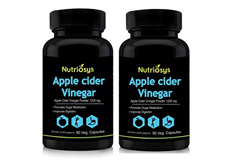 Biotrex Nutraceuticals Nutriosys Apple Cider Vinegar, 1200 mg (90 Veg Capsules) - Pack of 2