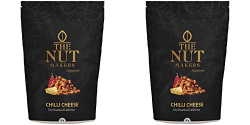 The Nut Makers Chilli Cheese Cashews -80gms-Pack of Two