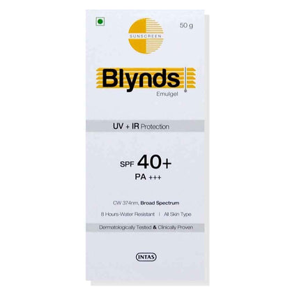 Blynds Emulgel 40+ & Pa+++ Sunscreen SPF 40 Gel, 50g For All Skin Type