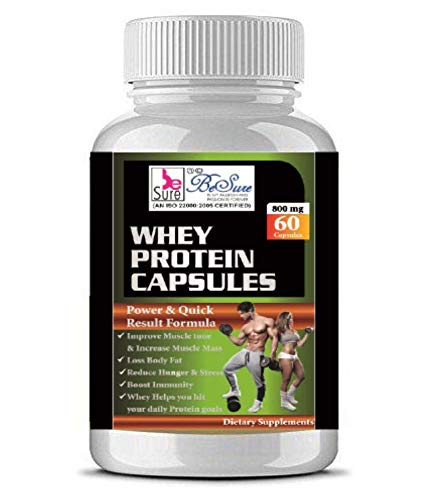 BeSure 100% Whey Protein Capsules-Gain Lean Muscle