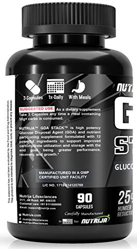 NutriJa GDA Stack - 90 Capsules (Glucose Disposal Agent) Supplement