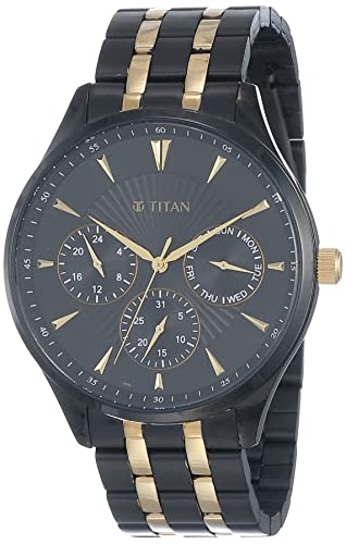 Titan Regalia Opulent Analog Black Dial Men's Watch-90127KM01