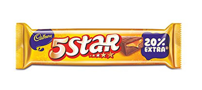 Cadbury 5 Star Chocolate Bar, 19.5g (Pack of 20)