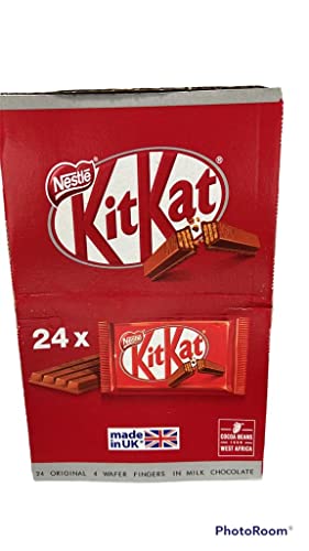 kitkat 4 Fingers in Milk Chocolate KitKat Box, 24 x 41.5 g