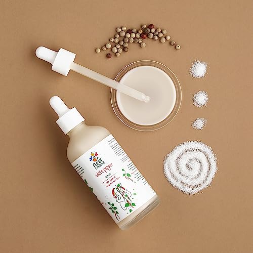 Fleur Colonie White Pepper Anti-dandruff Hair Serum with White Pepper, Inga Bark and D-Panthenol for Dandruff Control and Itch free Scalp - 100 ml