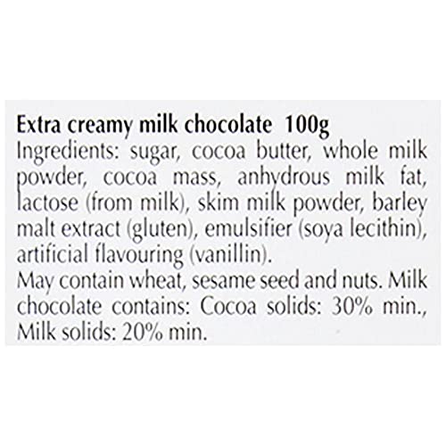 Lindt Excellence Extra Creamy Milk Chocolate, 100g (Pack of 2)