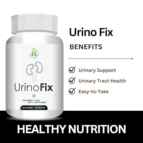 Healthy Nutrition Urinofix Natural, Plant-Based Incontinence 60 Capsules-Supplement for Men & Women