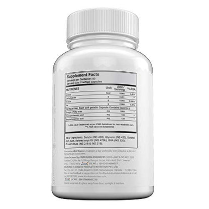 Absolute Nutrition - Fish Oil 100 Softgels