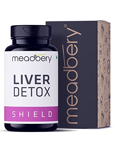 Meadbery Liver Detox Ayurvedic Medicine For Fatty Liver with Milk Thistle Extract & Vitamin E (60 Tabs)