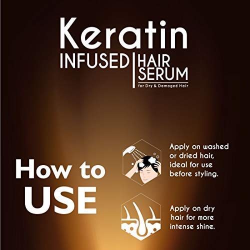 Qraa Keratin Infused Hair Serum for Dry and Damaged Hair, 100ml