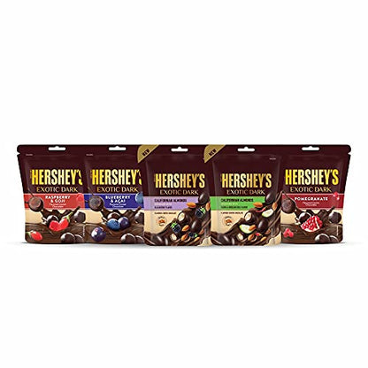 Hershey's Exotic Dark Chocolate- Californian Almond Sprinkled with BlackBerry Flavor 90g ( Pack of 4)