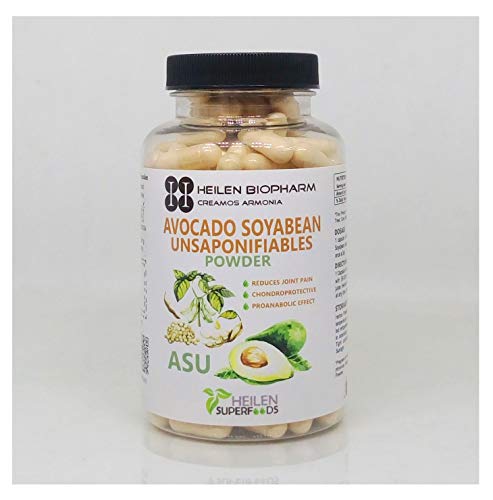 Heilen Biopharm Premium Avocado Soyabean Unsaponifiable Capsule 180 nos,(ASU) - 500 mg X 180 Capsules, 90 Grams