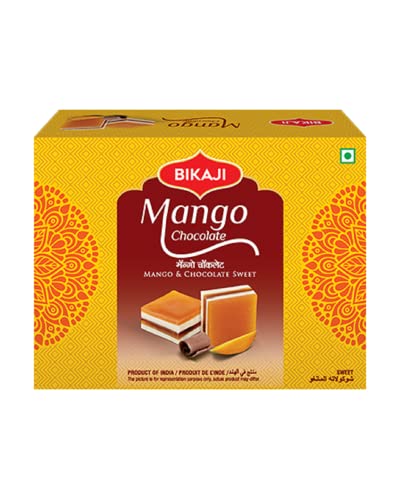 Bikaji Aslee Bikaneri - Mango Chocolate Barfi - Indian Festival Sweet - Mango Barfi 500g (500g Pack of 1)
