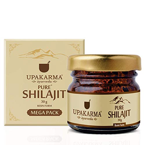 UPAKARMA Combo Pack of 90 Ashwagandha Extract Capsules and 30g Shilajit/Shilajeet Resin MegaPack