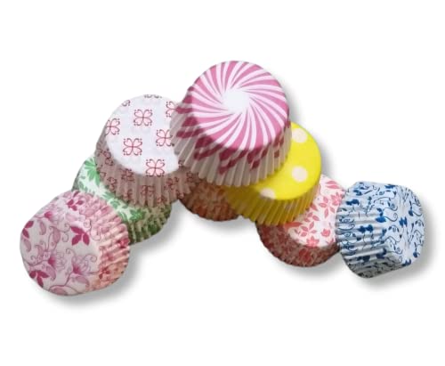 APOLLINE INDIA Paper Muffin Cupcake Liners - Pack Of 100, Multicolour