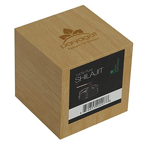 Paryagat - Pure Ayurvedic raw Shilajeet/Shilajit Resins I Supports General weekness I Power & Strength I Purifies Blood -20 gm