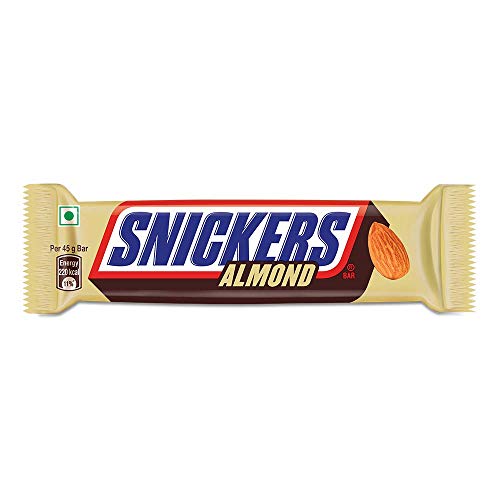 Snickers Almond Chocolate Bar -  45g (Pack of 6)