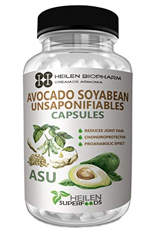 Heilen Biopharm Premium Avocado Soyabean Unsaponifiable Capsule 180 nos,(ASU) - 500 mg X 180 Capsules, 90 Grams