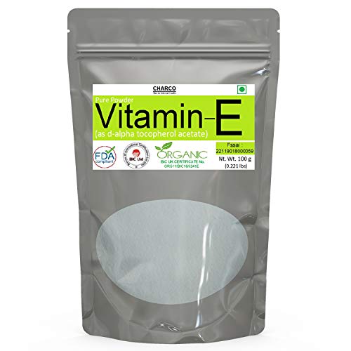 CHARCO - Skin To Internal Health® Vitamin E Powder (Tocopherol Acetate) 100 gm (0.221 lbs)