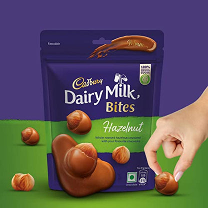 Cadbury Dairy Milk Bites- Hazelnut, 40g - Pack of 6