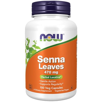 Now Foods, Senna Leaves, 470 mg, 100 Capsules