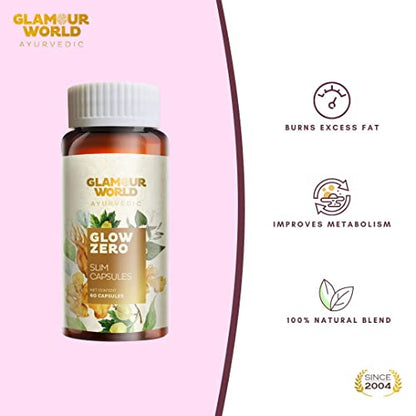 Glamour World Ayurvedic Glow Zero Capsules (60 Capsules)