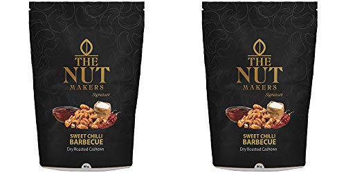 The Nut Makers Sweet Chilli Barbecue Cashews-80gms-pack of Two