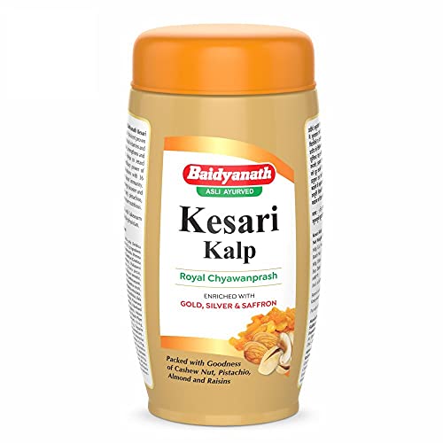 Baidyanath Kesari Kalp Royal Chyawanprash 1 kg - Enriched with Gold, Silver and Saffron