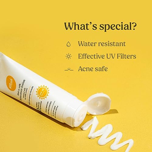 Vilvah Melt-In-Milk Sunscreen | SPF 30 PA+++ | With Soy Milk Extract | Lightweight, No White Cast, Bous UVA, UVB & Blue Light | For Men & Women, 50 gm