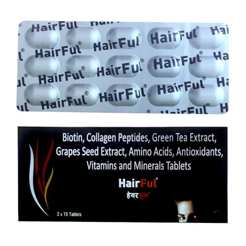 HairFul Hair Multivitamins Healthy Hair Supplement for Better Hair Growth & Hair fall Control (Pack Of 6) 60 Tablets