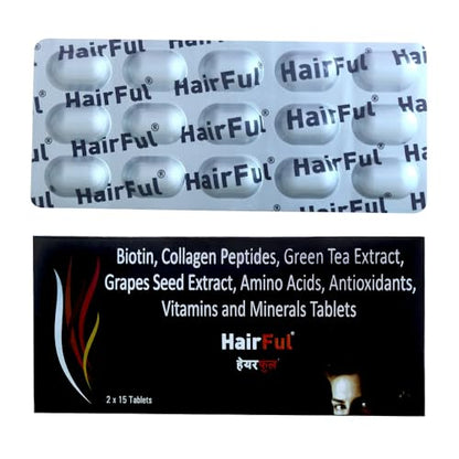 HairFul Hair Multivitamins Healthy Hair Supplement for Better Hair Growth & Hair fall Control (Pack Of 6) 60 Tablets