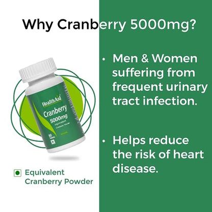 HealthAid Cranberry - 60 Tablets