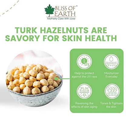 Bliss of Earth 500gm Turkish Hazelnuts For Eating, Raw & Dehulled For Making Chocolate Spread, Healthy & Tasty Dry Fruits…