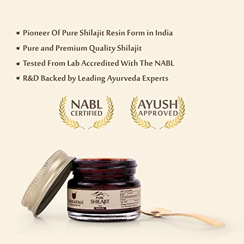 UPAKARMA Ayurveda 100% Ayurvedic, Original and Pure Shilajit/Shilajeet Resin - 10g