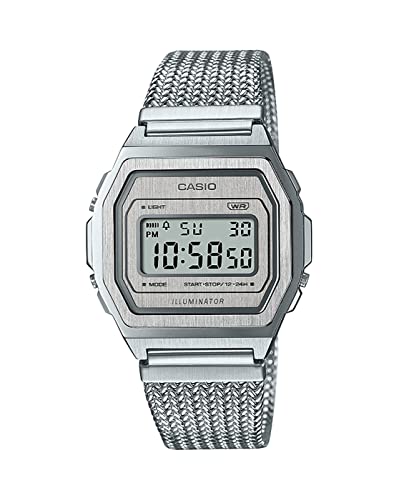 Casio Vintage Digital Silver Dial Unisex A1000MA-7DF (D278)