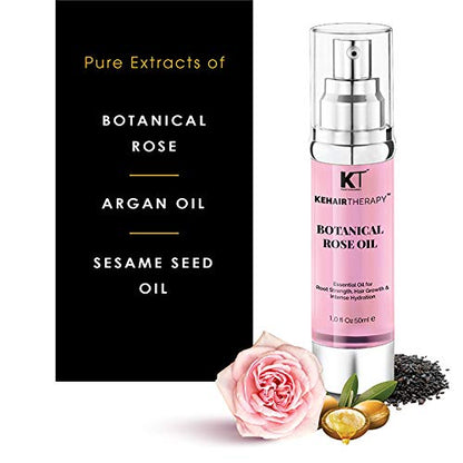 Kehairtherapy KT Professional Botanical Rose Oil Serum For Reduce Hair Dryness - 50 ml