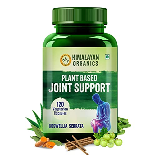 Himalayan Organics Plant Based Joint Support With Boswellia Serrata | Amla, Alfalfa, Turmeric, Moringa - 120 Veg Capsules