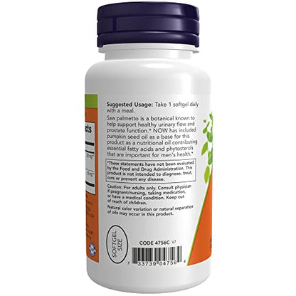 Now Foods, Saw Palmetto Extract, 320 mg, 90 Veggie Softgels