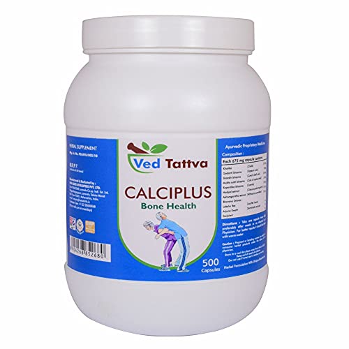 Ved Tattva Calciplus Supplement Capsules 500 Capsules Pack of 1