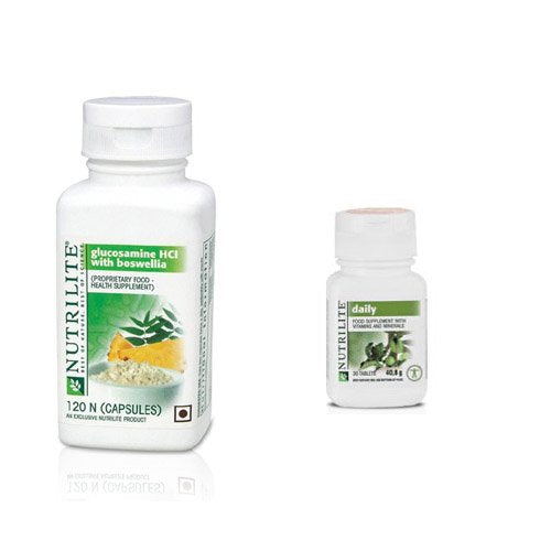 Amway Nutrilite Glucosamine HCL with Boswellia health supplement with Nutrilite Daily 30 Tablet