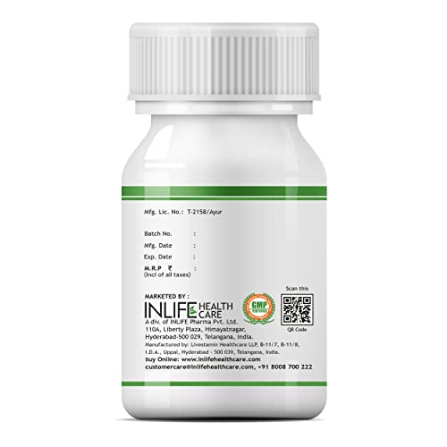 INLIFE Green Tea Extract for Weight Loss (Fat Burner) & Antioxidant 50% Polyphenols, 500 mg - 60 Veg Capsules