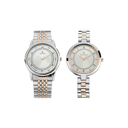 Titan Wedding Bandhan Analog Silver Dial Unisex's Watch-NM17732603KM01 / NL17732603KM01