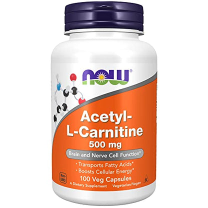 Now Foods Acetyl-L-Carnitine 500Mg - 100 VCaps