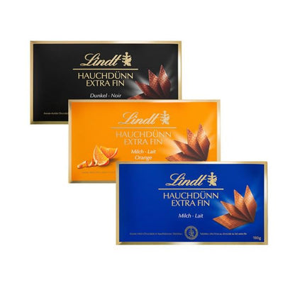 Lindt Extra Fine Swiss Thins Dark Chocolate Box - 180g